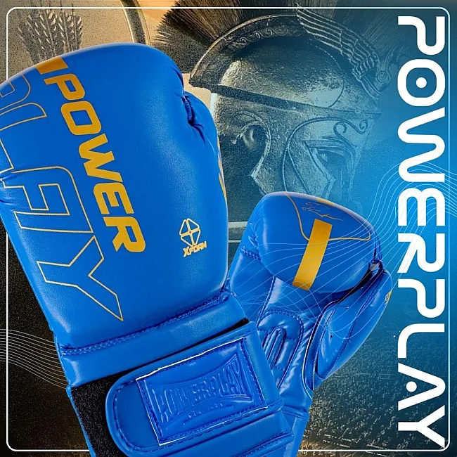 Боксерские перчатки PowerPlay 3089 Alpha Синие