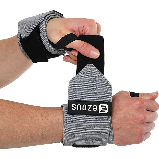 Кистевые бинты
 STRENGTH WRIST WRAPS (SOLID SUPPOR) EZOUS C-04 2штуки (Серый)