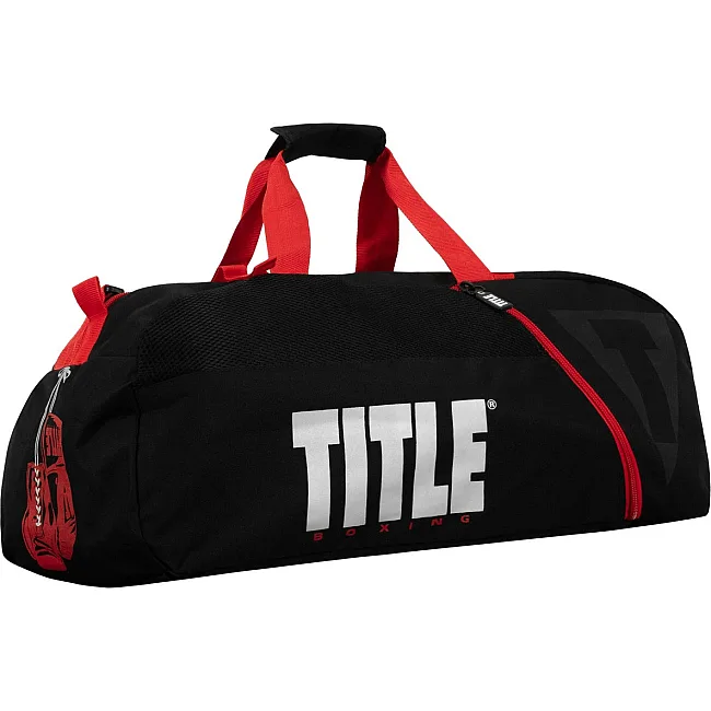 Спортивная сумка TITLE Boxing Champion Sport Bag/Backpack Black/Red