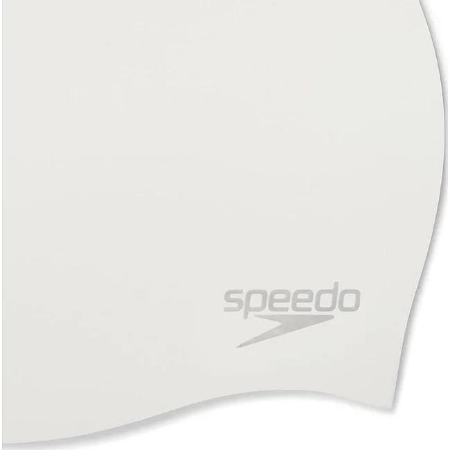 Шапка для плавания Speedo MOULDED SILC CAP AF/AM/AU белый