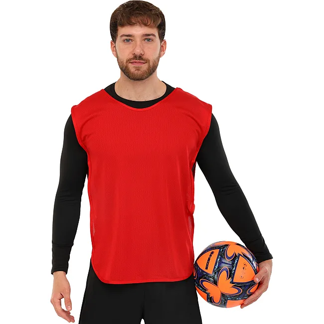 Манишка спортивная игровая с резинкой SP-SPORT CO-1676 (Красный)
