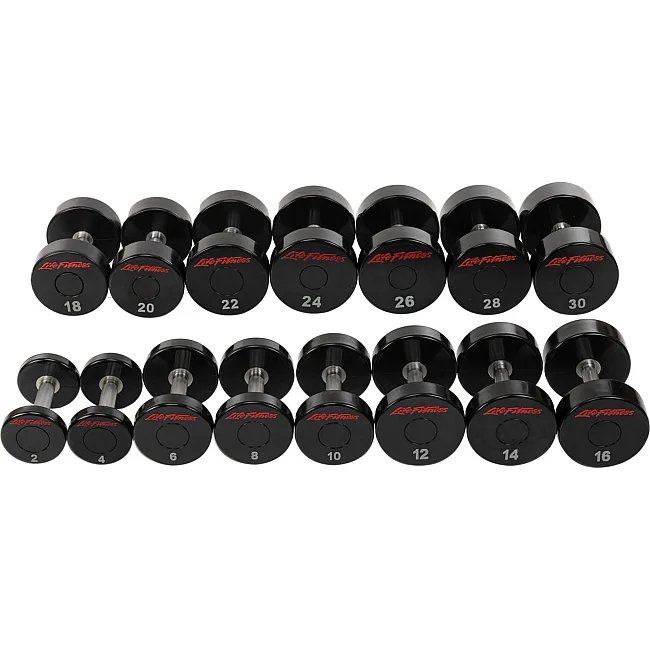 Гантель профессиональная
 с полиуретановым покрытием LIFE FITNESS SC-80081-6 1шт 6кг