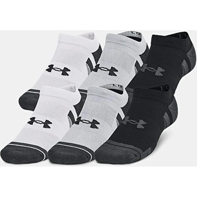 Носки UNDER ARMOUR Perf Tech 6pk NS белый, черный, серый