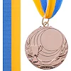 Заготовка медали спортивной с лентой SP-SPORT PLUCK C-4844 ø5см (Серебряный)