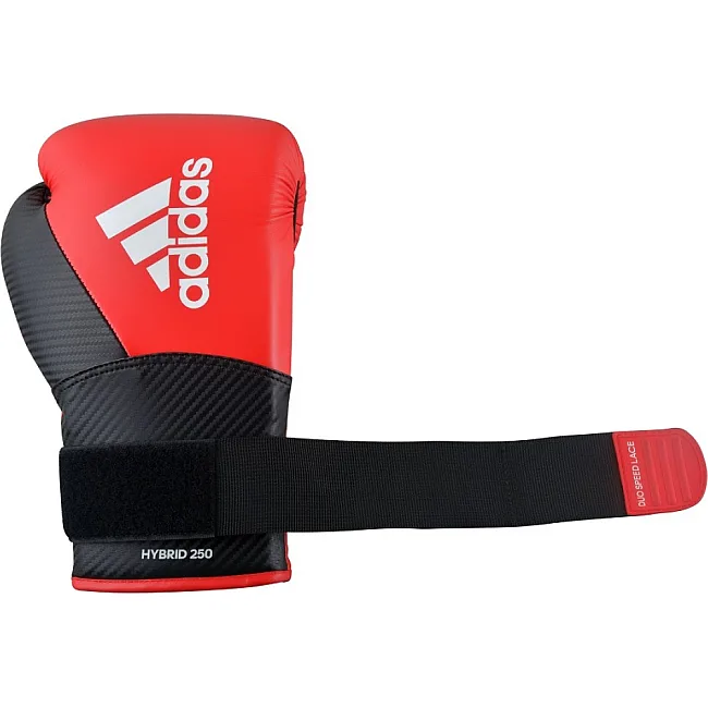 Боксерские перчатки Adidas Hybrid 250 Duo (красно-черные, ADIH250TG)