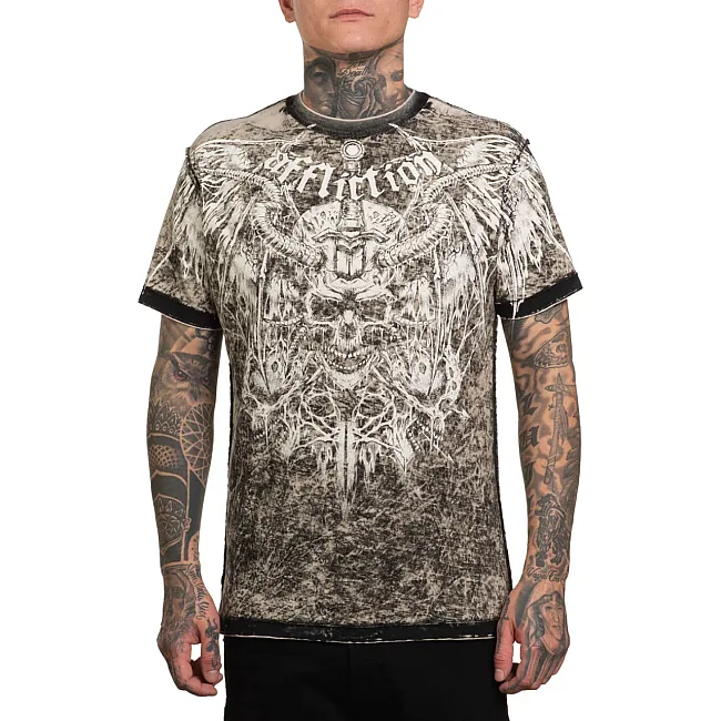 Двусторонняя футболка AFFLICTION Electric Fire Tee