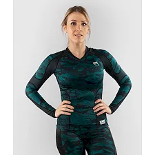 Рашгард жіночий VENUM Defender Long Black Green
