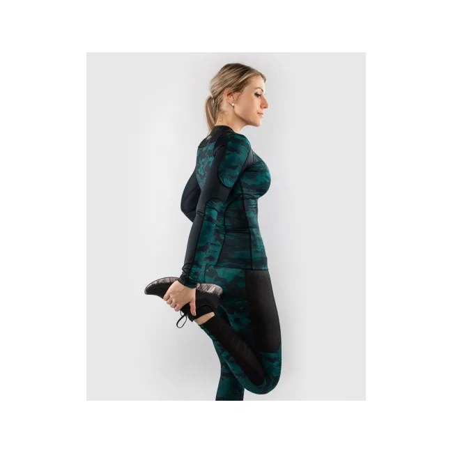 Рашгард жіночий VENUM Defender Long Black Green