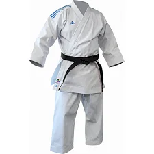 Кимоно для ката Adidas Shori с синими полосами на плечах (белый) Adidas K999ST