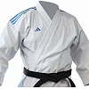 Кимоно для ката Adidas Shori с синими полосами на плечах (белый) Adidas K999ST