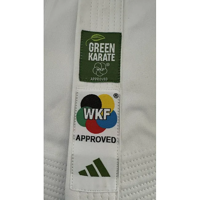 Кимоно для ката Adidas Shori с синими полосами на плечах (белый) Adidas K999ST