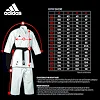 Кимоно для ката Adidas Shori с синими полосами на плечах (белый) Adidas K999ST
