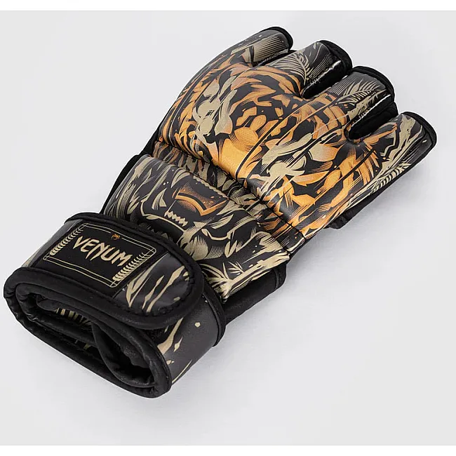 Перчатки для MMA VENUM Tiger Black Neon Orange
