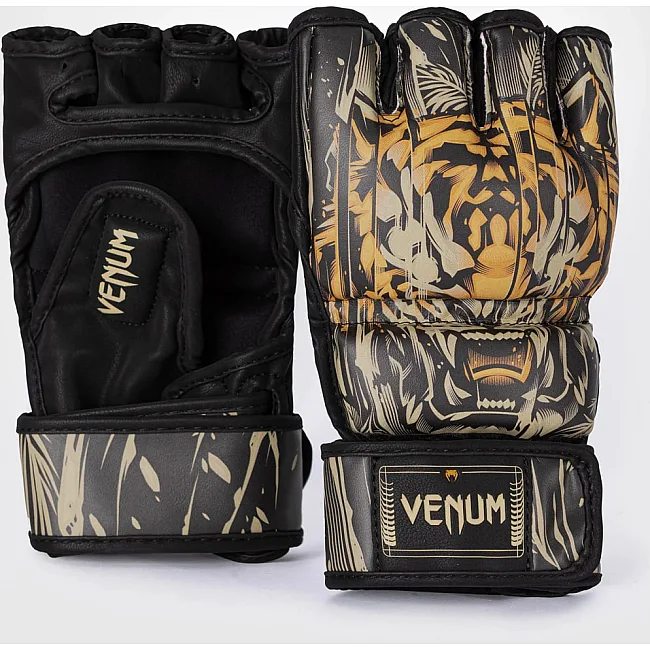 Перчатки для MMA VENUM Tiger Black Neon Orange