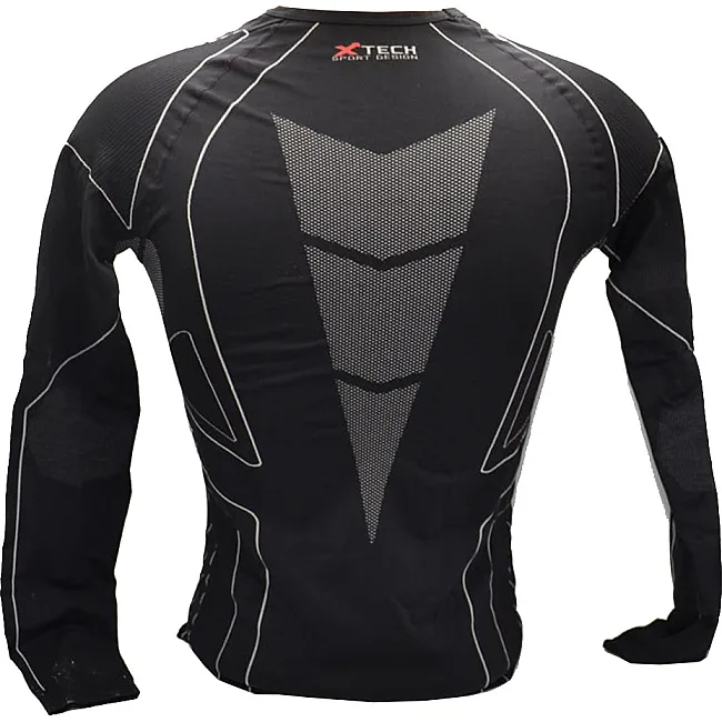 Термокофта (лонгслів) X TECH Maglia Race 3 Munica Lunga giroc Nero Чорна