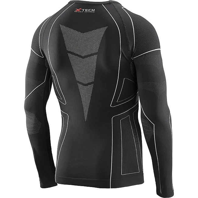 Термокофта (лонгслів) X TECH Maglia Race 3 Munica Lunga giroc Nero Чорна