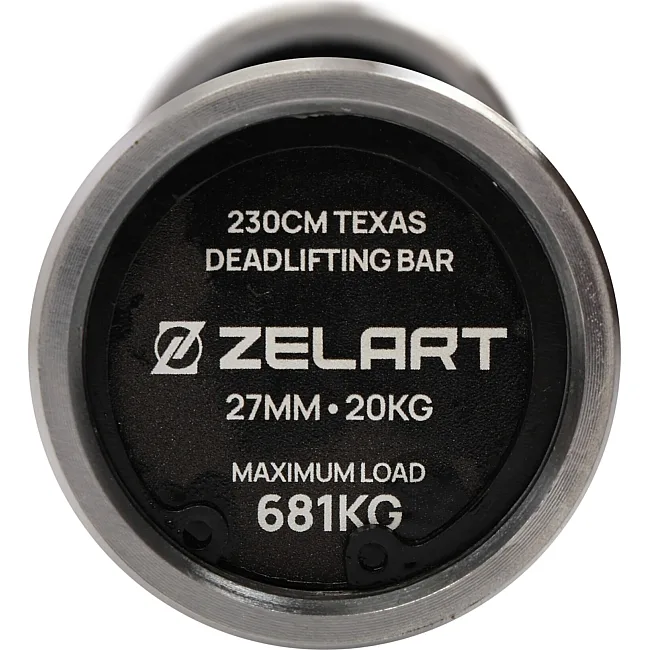 Гриф прямой для становой тяги хромированный Олимпийский Texas Deadlift Bar ZELART TA-7121