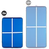 Надувной коврик inSPORTline Aircase 200x140 см, бело-синий