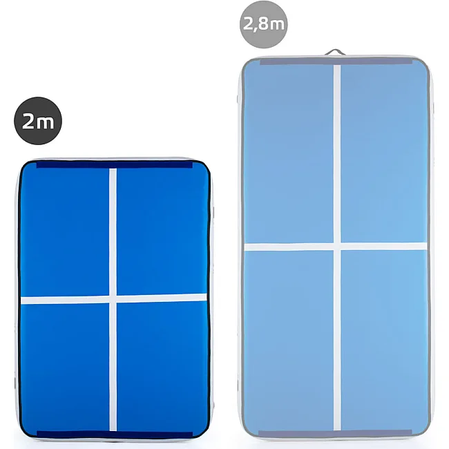 Надувной коврик inSPORTline Aircase 200x140 см, бело-синий