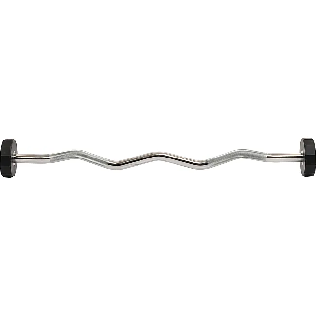 Штанга неразборная с фиксированным весом изогнутая PEV HAMMER STRENGHT TA-9978-10 (Черный)