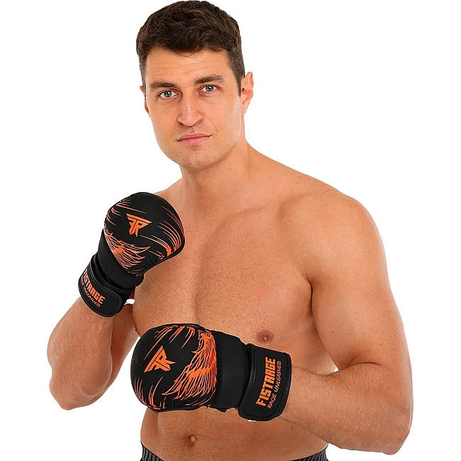 Рукавички Краби спарингові для MMA FISTRAGE VL-8437 (Чорний)