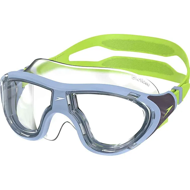 Очки для плавания Speedo JUNIOR BIOFUSE 2.0 MASK прозрачный, серый, зеленый (для детей) One Size