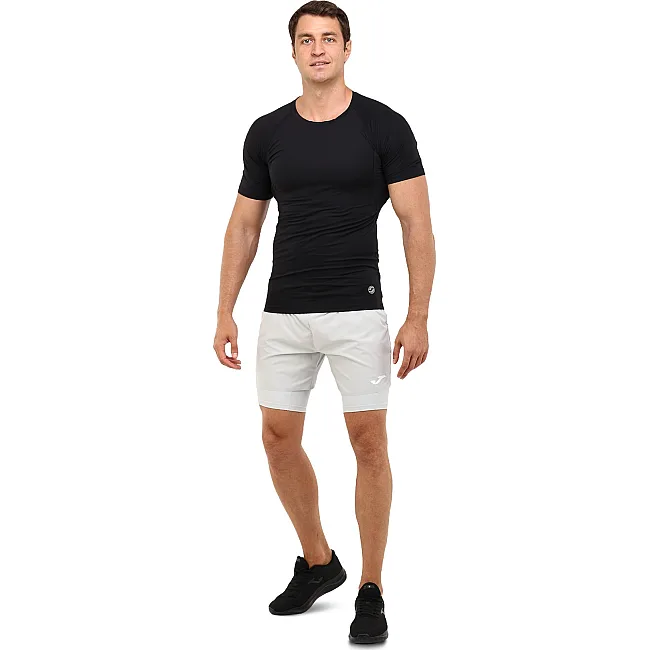 Спортивные шорты двойные 2 в 1 с тайтсами мужские JOMA ICONIC 104441-250 (Серый)