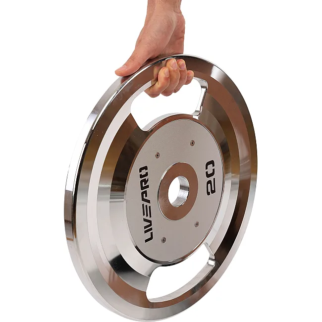 Блины диски стальные 2 Handle металлическая втулка LiveUp LP8338-20 ø51мм 20кг