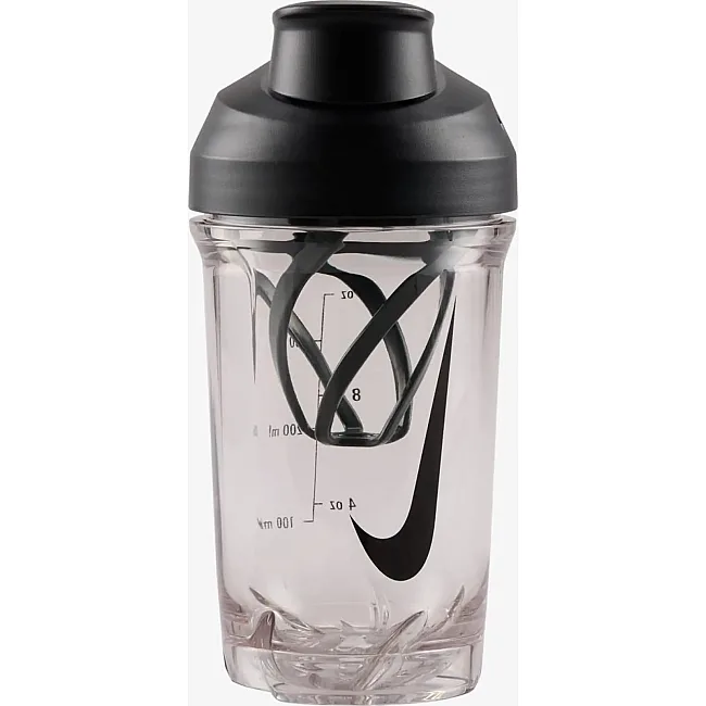 Бутылка NIKE TR RECHARGE SHAKER BOTTLE 16 OZ прозрачная, черная 470 мл