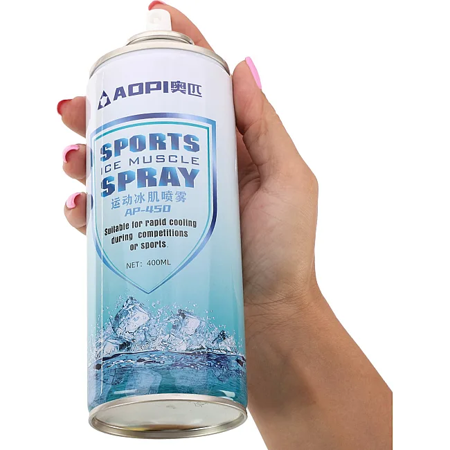 Спортивная заморозка обезбаливающий охлаждающий спрей SPRAY ICE AOPI AP-450