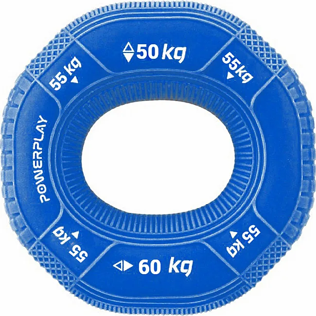 Эспандер кистевой силиконовый PowerPlay PP-4331 Hand Grip Hard 50-55-60 кг. Темно Синий
