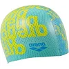 Шапочка для плавания Arena PRINT JR голубой, желтый