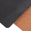 Коврик для йоги Пробковый каучуковый двухслойный Yoga mat RECORD
 FI-7156-9 183x61мx0.4cм с принтом Лунный Цикл