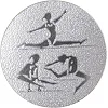 Жетон-наклейка на медаль на кубок ø25мм SP-SPORT Художня гімнастика 25-0073 (Срібний) Жетон-наклейка на медаль на кубок ø25мм SP-SPORT Художня гімнастика 25-0073 (Срібний)