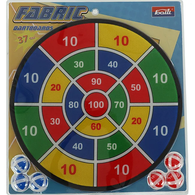 Дартс 6 мячей и мишень VELCRO dartboard BAILI BL-612 37cм