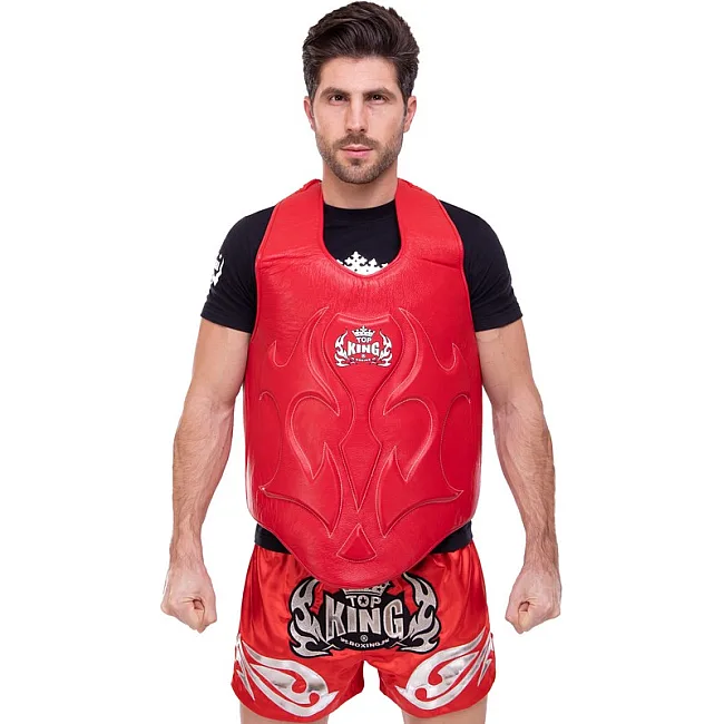 Жилет защитный для тайского бокса и кикбоксинга TOP KING Competition TKBDPC (Синий)