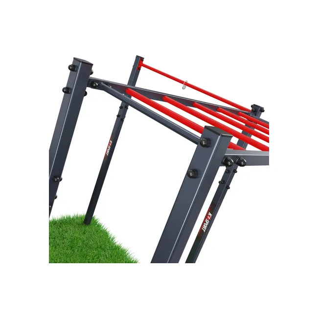 Лестница уличная горизонтальная с турником для подтягиваний K-Sport KSOZ009