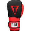 Боксерские перчатки TITLE Boxing Guts and Glory Black/Red (бинты 4м. в комплекте)