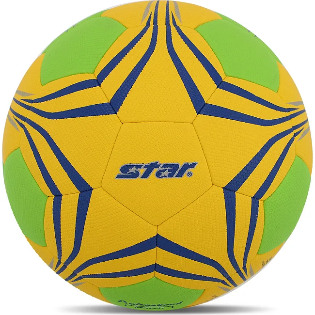 Мяч гандбольный STAR PROFESSIONAL MATCH HB432
 2 (Желтый-салатовый)