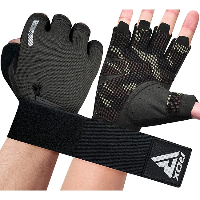 Перчатки для фитнеса RDX T2 Half Brown