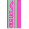 Полотенце для бассейна Arena LOGOTYPE JACQUARD TOWEL салатовое, розовое 140х50см