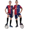 Футбольна форма дитяча із символікою клубу BARCELONA домашня 2024 SP-SPORT CO-3719 105-160см