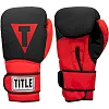 Боксерские перчатки TITLE Boxing Guts and Glory Black/Red (бинты 4м. в комплекте)