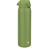 Бутылка для воды металлическая ION8 1200 мл. Stainless Steel, Khaki Green