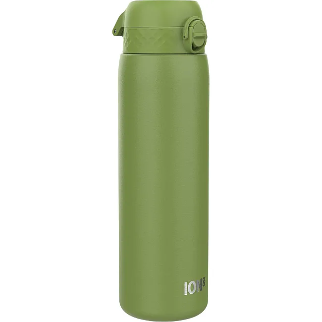Бутылка для воды металлическая ION8 1200 мл. Stainless Steel, Khaki Green