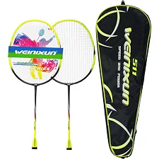 Ракетки для бадминтона в чехле WEINIXUN Wnx G-FORCE POWER 511 (Лимонный)