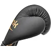 Боксерские перчатки Reebok Boxing Gloves черный, золото чел 10 унций