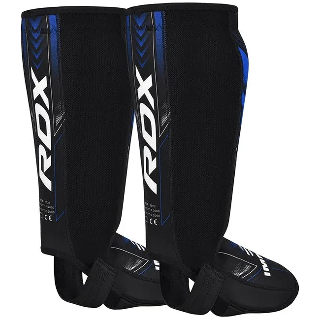 Захист для гомілок та стоп RDX NEOPRENE SHIN INSTEP IMMAF-1-BLUE