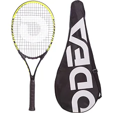 Ракетка для большого тенниса 27" ODEAR X-FIRE T55 (Черный-салатовый)