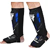 Захист для гомілок та стоп RDX NEOPRENE SHIN INSTEP IMMAF-1-BLUE